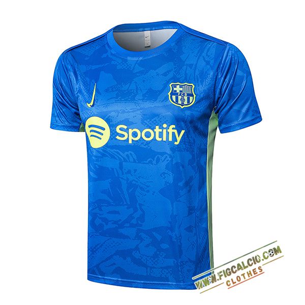 T Shirt Allenamento FC Barcellona Blu/Verde 2025/2026