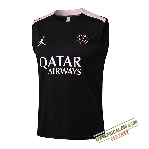 Canotta Allenamento PSG Nero/Rosa 2025/2026
