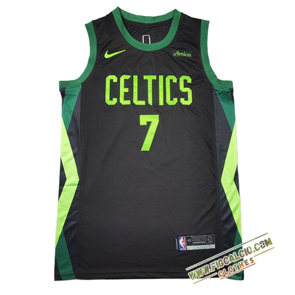 Maglia Boston Celtics (BROWN #7) 2024/25 Nero/Verde