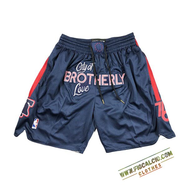 Pantaloncini NBA Philadelphia 76ers 2024/25 Blu Scuro