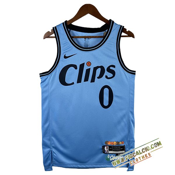 Maglia Los Angeles Clippers (WESTBROOK #0) 2024/25 Blu/Nero
