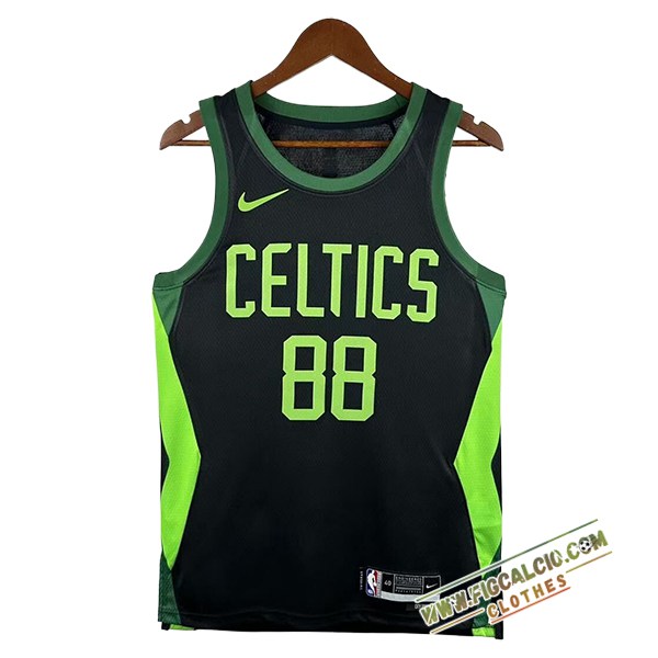 Maglia Boston Celtics (QUETA #88) 2024/25 Nero/Verde