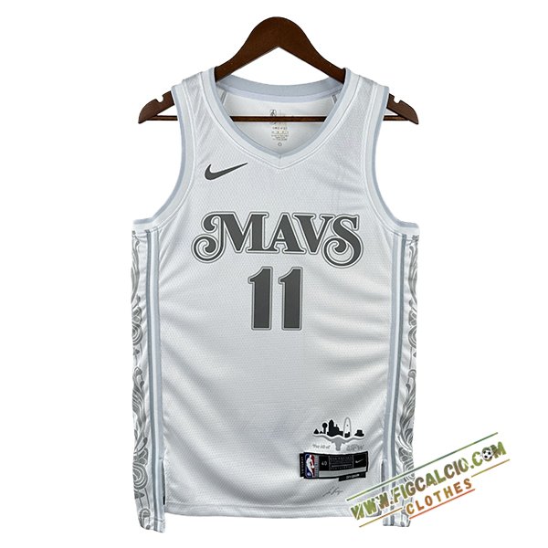 Maglia Dallas Mavericks (IRVING #11) 2024/25 Bianco/Grigio -02