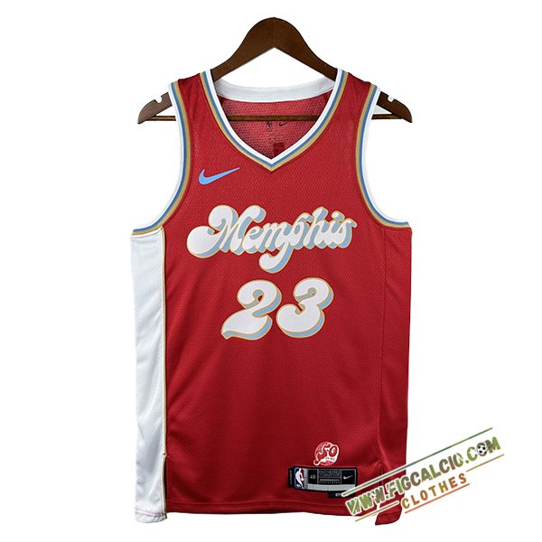 Maglia Memphis Grizzlies (Rosa #23) 2024/25 Rosso/Blu