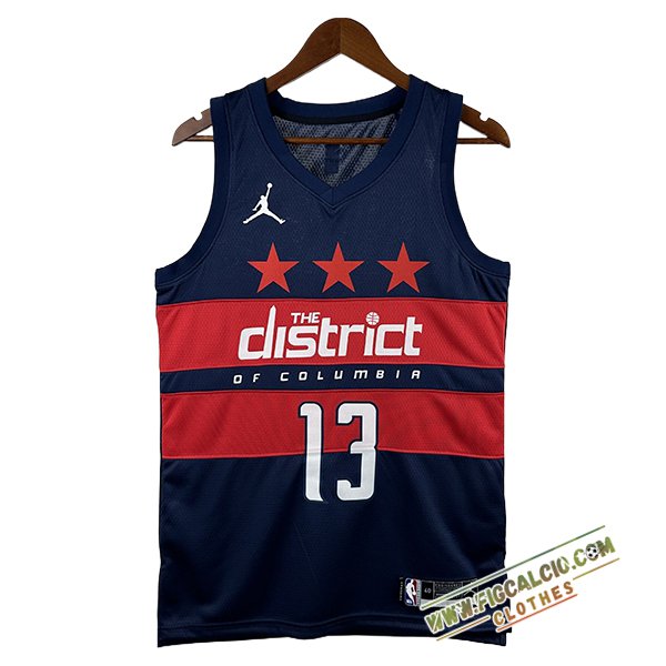 Maglia Washington Wizards (POOLE #13) 2024/25 Blu/Rosso
