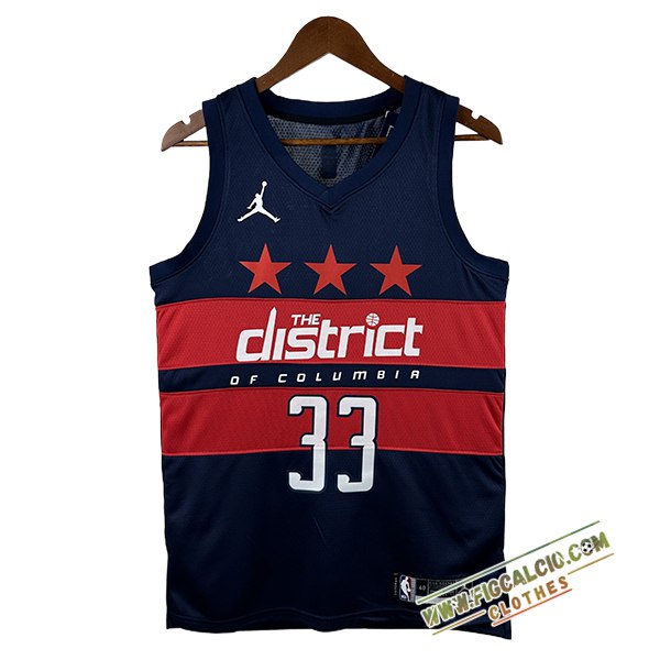Maglia Washington Wizards (KUZMA #33) 2024/25 Blu/Rosso