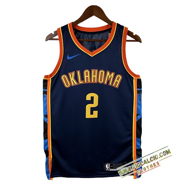 Maglia Oklahoma City Thunder (GILGEOUS-ALEXANDER #2) 2024/25 Blu/Arancia