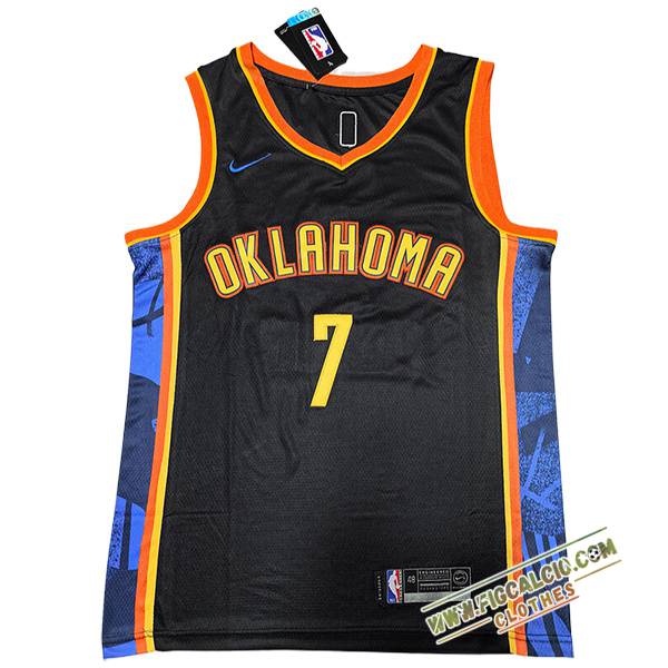Maglia Oklahoma City Thunder (HOLMGREN #7) 2024/25 Blu/Arancia -02