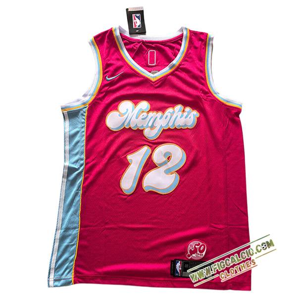 Maglia Memphis Grizzlies (MORANT #12) 2024/25 Rosso/Blu/Bianco