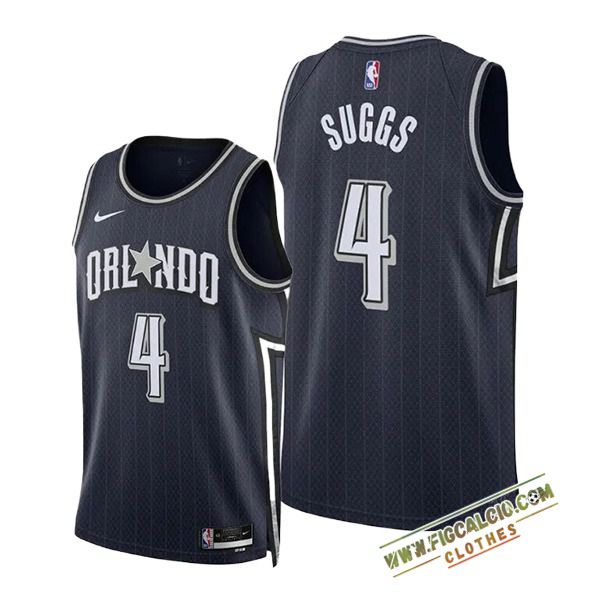 Maglia Orlando Magic (SUGGS #4) 2024/25 Nero/Grigio