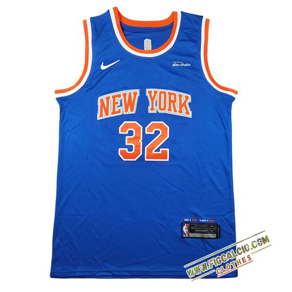 Maglia New York Knicks (TOWNS #32) 2024/25 Blu/Arancia -02