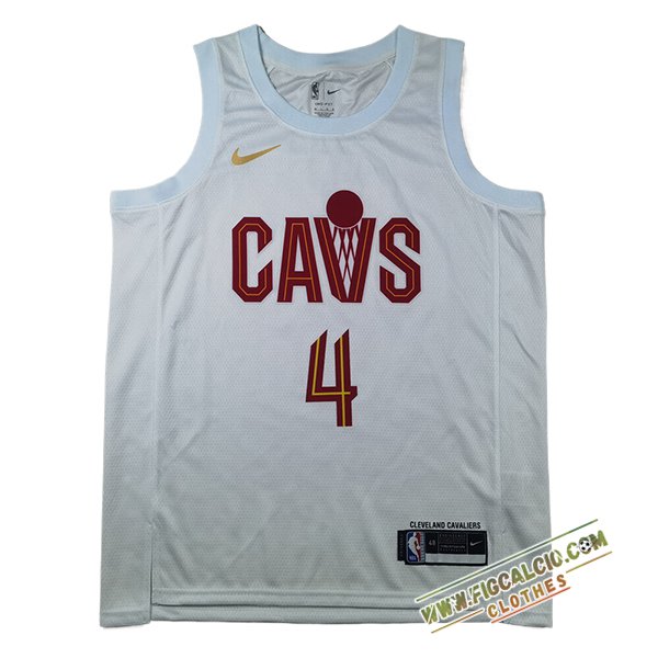 Maglia Cleveland Cavaliers (MOBLEY #4) 2024/25 Bianco/Rosso