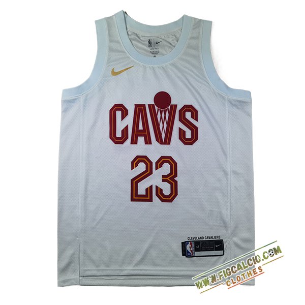 Maglia Cleveland Cavaliers (JAMES #23) 2024/25 Bianco/Rosso -02