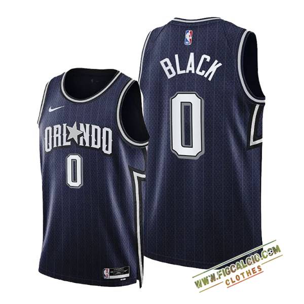 Maglia Orlando Magic (BLACK #0) 2024/25 Nero/Grigio