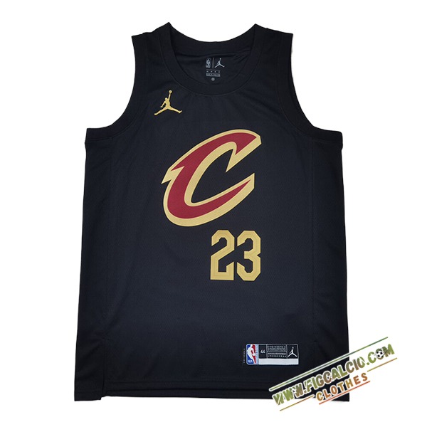 Maglia Cleveland Cavaliers (JAMES #23) 2024/25 Nero/Giallo