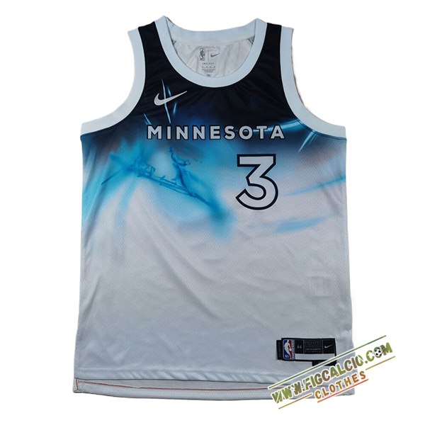 Maglia Minnesota Timberwolves (McDANIELS #3) 2024/25 Bianco/Blu -03
