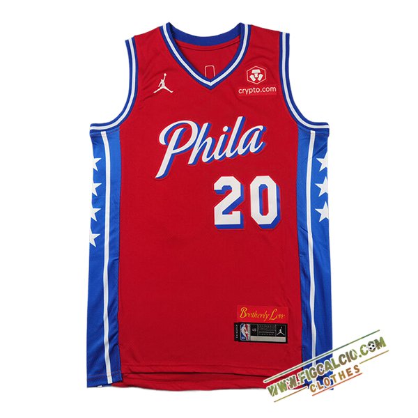 Maglia Philadelphia 76ers (McCAIN #20) 2024/25 Rosso/Blu