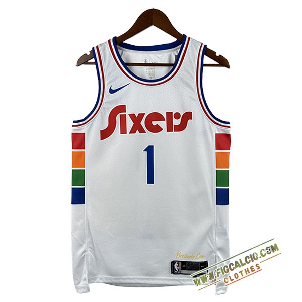 Maglia Philadelphia 76ers (HARDEN #1) 2024/25 Bianco