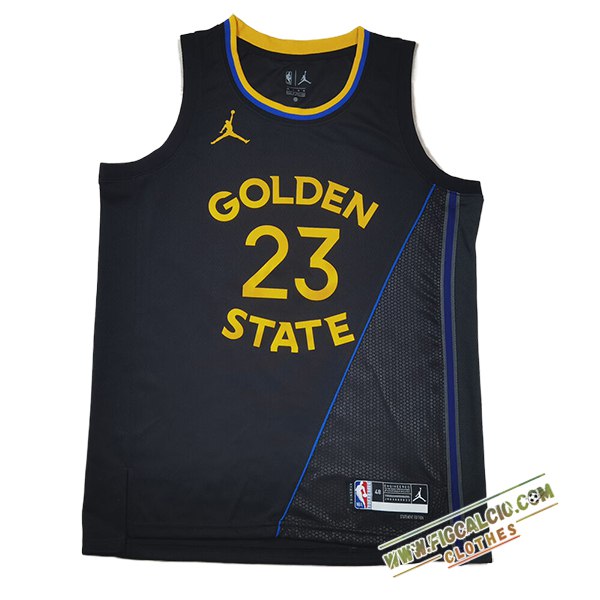 Maglia Golden State Warriors (GREEN #23) 2025/26 Nero/Grigio/Giallo