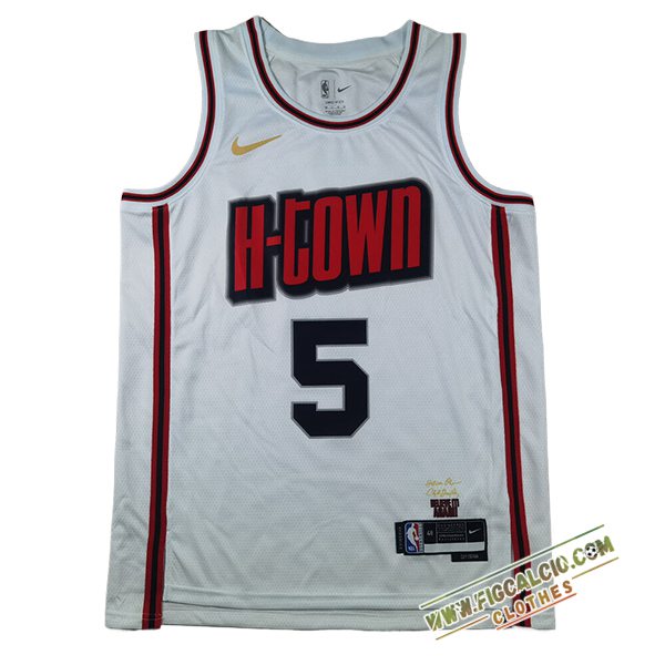 Maglia Houston Rockets (VANVLEET #5) 2025/26 Bianco/Rosso/Nero