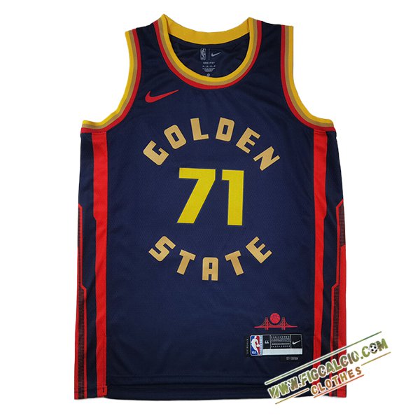 Maglia Golden State Warriors (SCHRODER #71) 2025/26 Blu/Rosso/Giallo