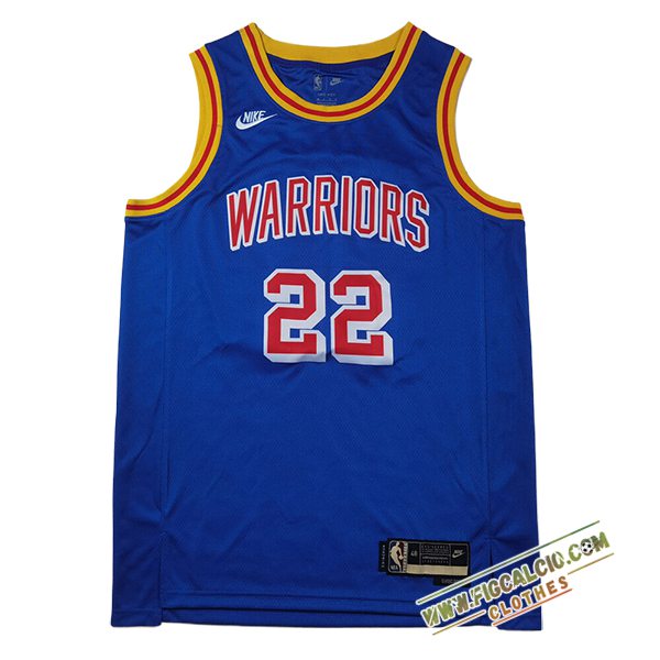 Maglia Golden State Warriors (WIGGINS #22) 2025/26 Blu/Giallo/Rosso