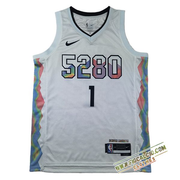 Maglia Denver Nuggets (PORTER JR. #1) 2025/26 Bianco/Nero
