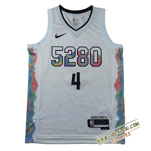Maglia Denver Nuggets (WESTBROOK #4) 2025/26 Bianco/Nero
