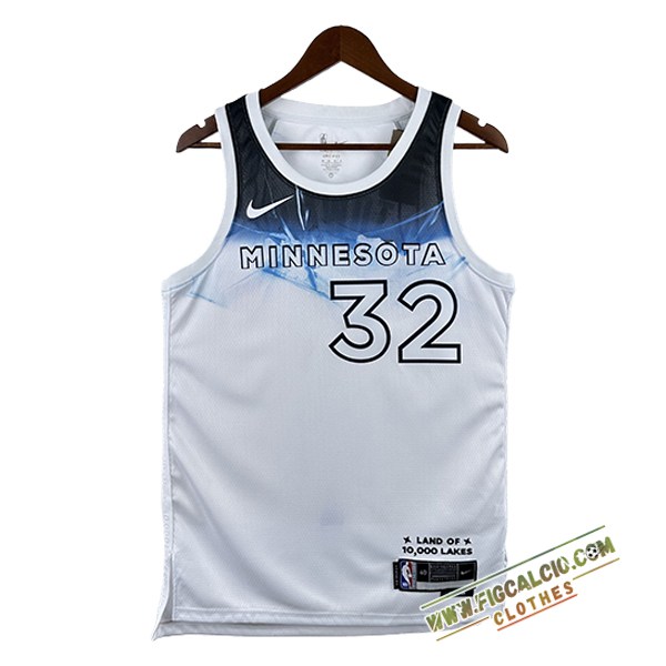 Maglia Minnesota Timberwolves (TOWNS #32) 2025/26 Bianco/Blu