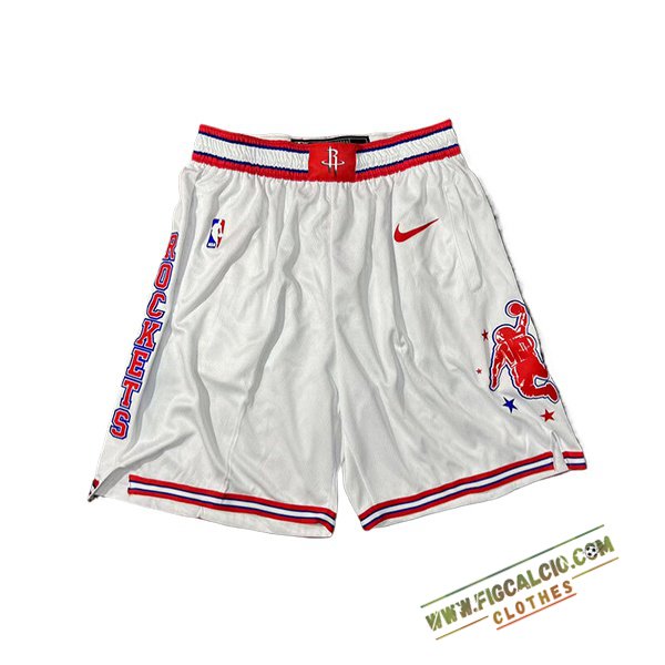 Pantaloncini NBA Houston Rockets 2024/25 Bianco/Rosso