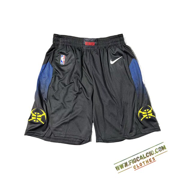 Pantaloncini NBA Denver Nuggets 2024/25 Nero/Blu