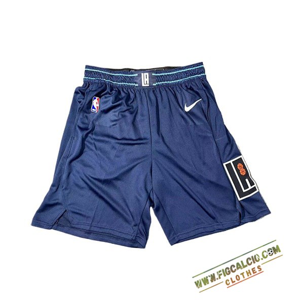 Pantaloncini NBA Los Angeles Clippers 2024/25 Blu Scuro -02
