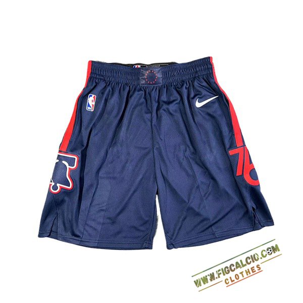 Pantaloncini NBA Philadelphia 76ers 2024/25 Blu/Rosso -02