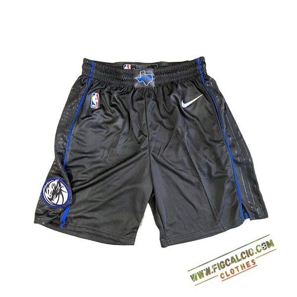 Pantaloncini NBA Dallas Mavericks 2024/25 Nero/Blu -02