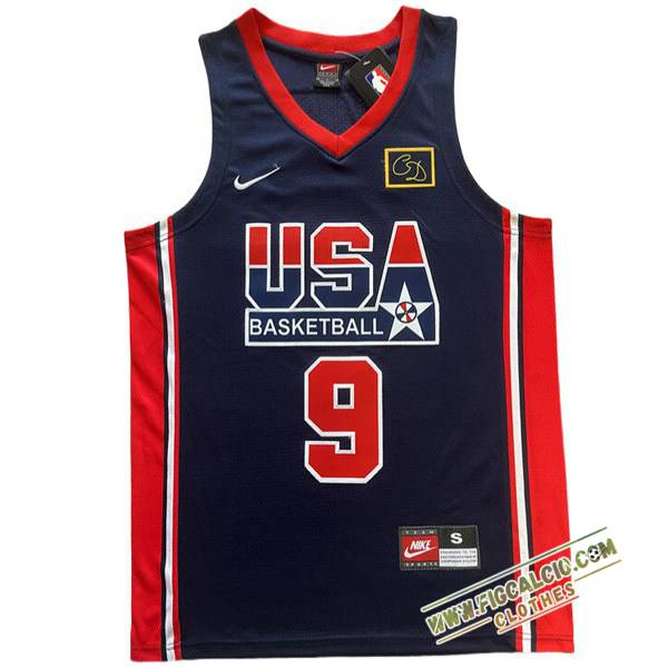 Maglia USA (JORDAN #9) 2024/25 Nero/Rosso