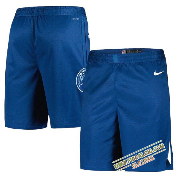 Pantaloncini NBA Minnesota Timberwolves 2024/25 Blu -02