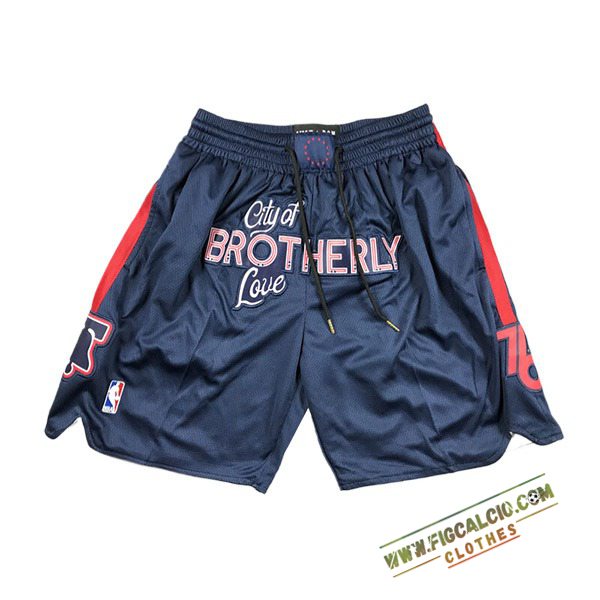 Pantaloncini NBA Philadelphia 76ers 2024/25 Blu Scuro - 02