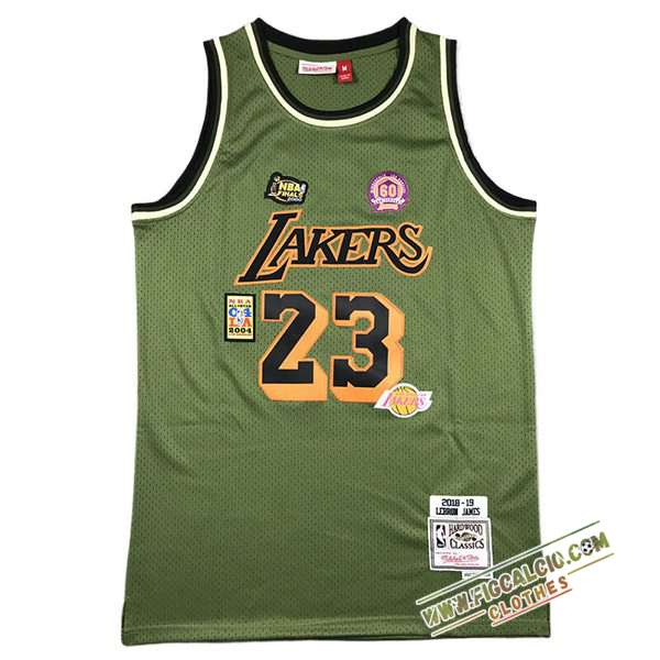 Maglia Los Angeles Lakers (JAMES #23) 2024/25 Verde -02