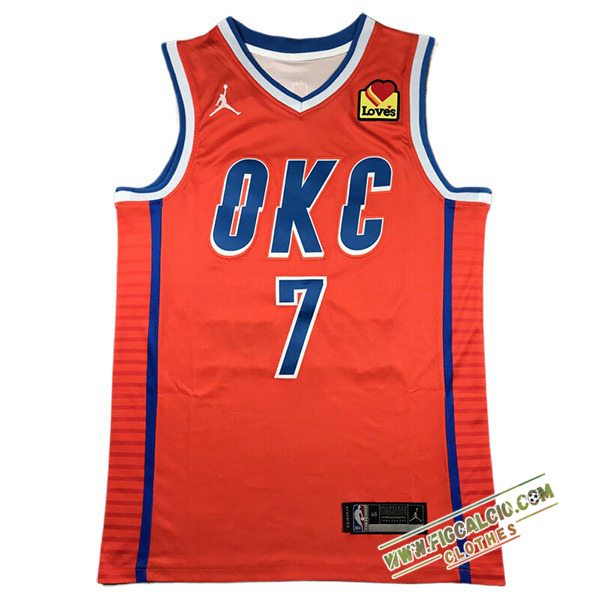 Maglia Oklahoma City Thunder (HOLMGREN #7) 2024/25 Arancia/Blu