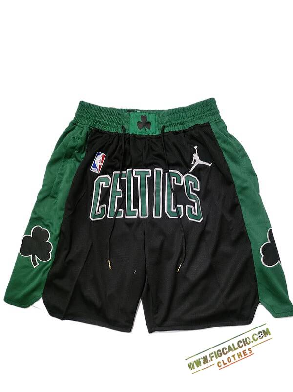 Pantaloncini NBA Boston Celtics 2024/25 Nero/Verde