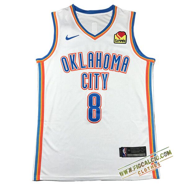 Maglia Oklahoma City Thunder (WILLIAMS #8) 2024/25 Bianco