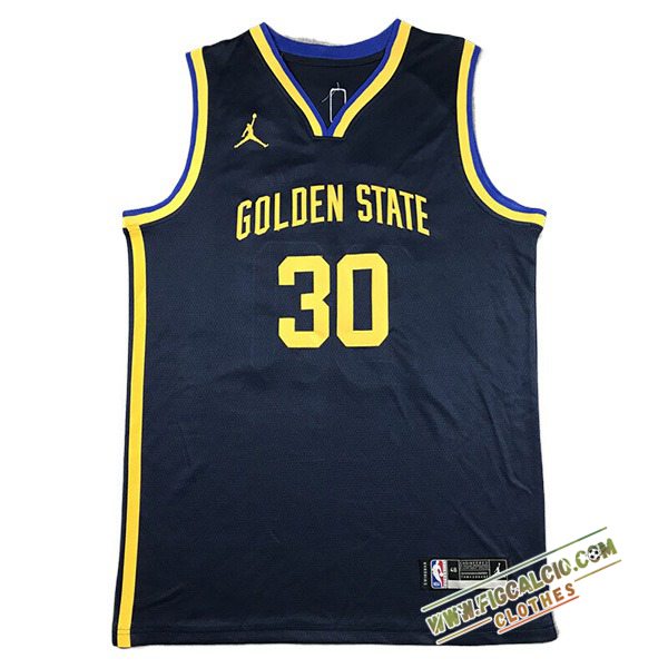 Maglia Golden State Warriors (CURRY #30) 2024/25 Blu/Giallo