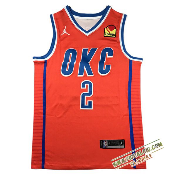 Maglia Oklahoma City Thunder (GILGEOUS-ALEXANDER #2) 2024/25 Arancia/Blu