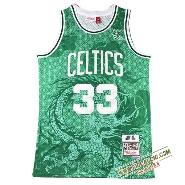 Maglia Boston Celtics (BIRD #33) 2024/25 Blu/Rosso