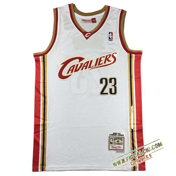 Maglia Cleveland Cavaliers (JAMES #23) 2024/25 Bianco/Rosso