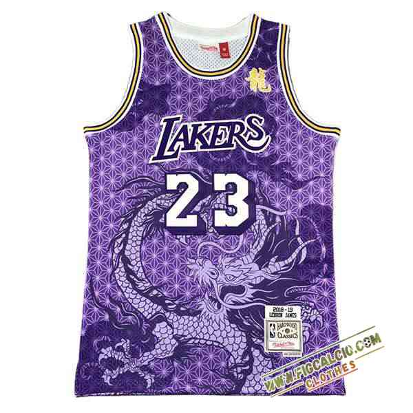 Maglia Los Angeles Lakers (JAMES #23) 2024/25 viola -02