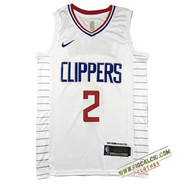 Maglia Los Angeles Clippers (LEONARD #2) 2024/25 Bianco -02