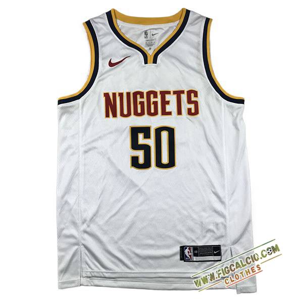 Maglia Denver Nuggets (GORDON #50) 2024/25 Bianco/Nero/Giallo