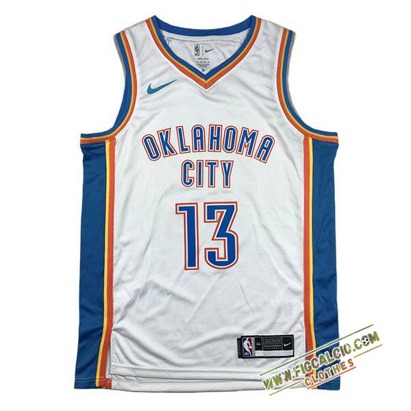Maglia Oklahoma City Thunder (GEORGE #13) 2024/25 Bianco/Blu
