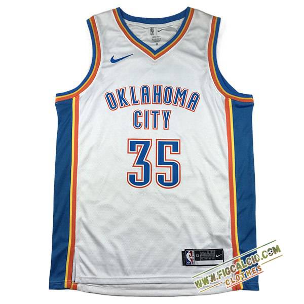 Maglia Oklahoma City Thunder (DURANT #35) 2024/25 Bianco/Blu